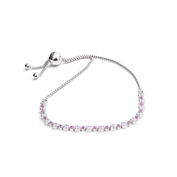 Silver plated anklet set with blue and clear sparkly stones